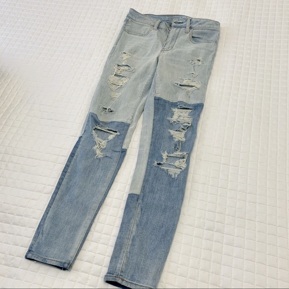 American Eagle Outfitters Denim - American Eagle Color Block Jeggings size 6
